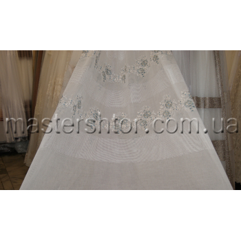 Тюль лен цветок SCARLETT Cario droo SCR 717201/102- BRZ
