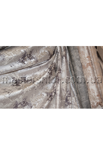 Шторы с абстрактным рисунком SCR 813552 серая