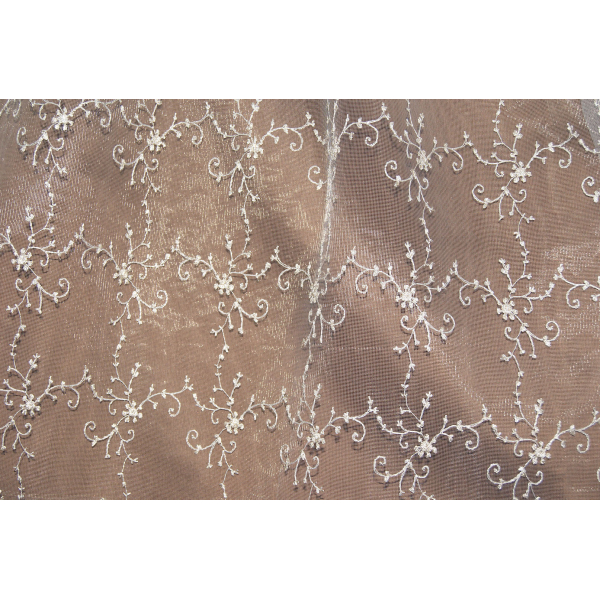 Тюль c вышивкой 1516 perla Sahara textile