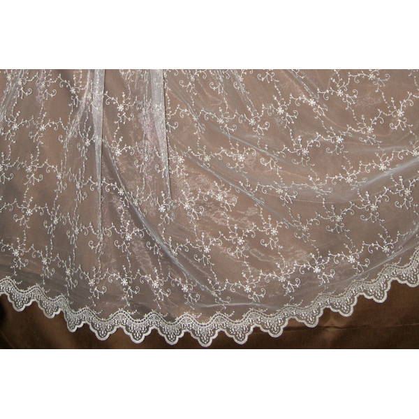 Тюль c вышивкой 1516 perla Sahara textile