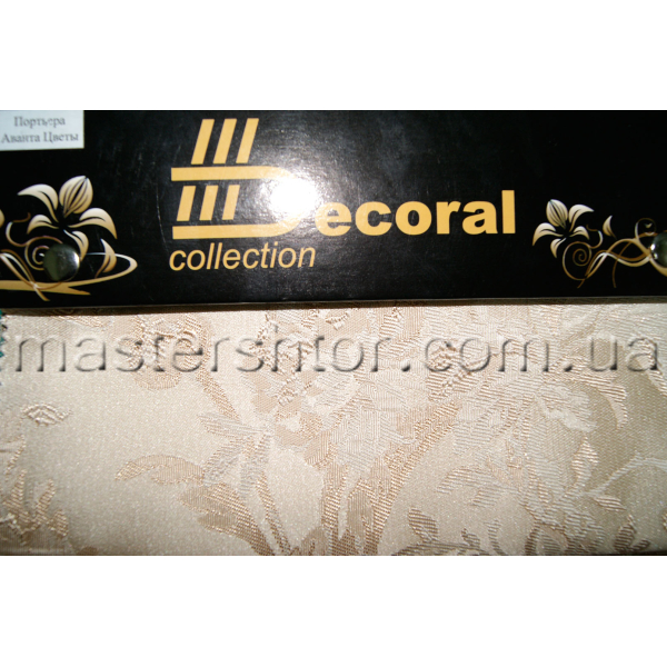 Портьерная ткань Аванта Цветы 16153 коллекция Decoral