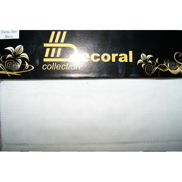 Тюль Лен Вега Decoral collection производства Турции