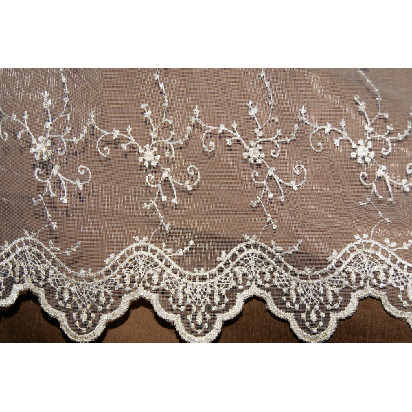 Тюль c вышивкой 1516 perla Sahara textile