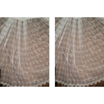 Тюль c вышивкой 1516 perla Sahara textile