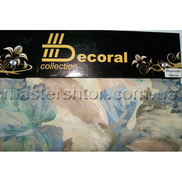 Портьера Листы 28002 коллекции DECORAL