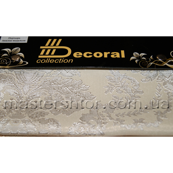 Портьерная ткань Авалон медальон  коллекции DECORAL 15328